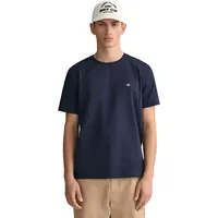 GANT Reg Shield Kurzarm-T-Shirt Evening Blue XL