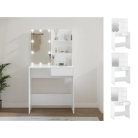VidaXL Schminktisch mit LED Weiß 74,5x40x141 cm