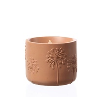 MARELIDA LED Solar Windlicht Pusteblume Blumenmuster Solar Kerze flackernd
