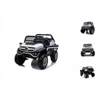 RunRunToys Mercedes Benz Unimog 12v Aufsitzfahrzeug - White -