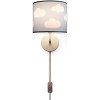 Paco Home Wandleuchte Mond Sterne E14 Mit Stecker weiß