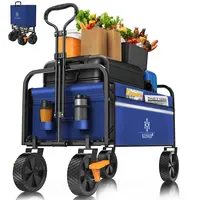 Kesser Bollerwagen faltbar ohne Dach blau/navy