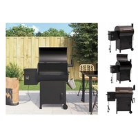 VidaXL Pelletgrill 104 cm mit Schornstein schwarz