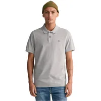 GANT Herren Reg Shield Piqué Poloshirt Grau XL