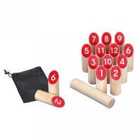 Philos 3315 - Number Kubb Game, Holz, Geschicklichkeitsspiel, Wurfspiel,