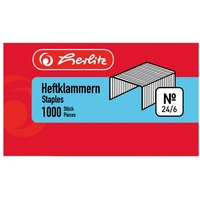 Herlitz Heftklammer 24/6 2x1000 Stück BLK