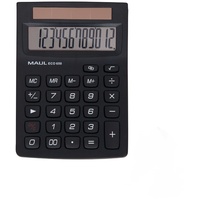 Maul ECO 650 Solar Rechner mit 12 Ziffern, Schwarz