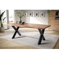 Main Möbel Esstisch mit Baumkante 200x100cm 'Pinta' Altholz &
