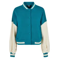 URBAN CLASSICS Oversized 2 Tone College Terry Jacke Water