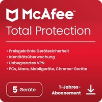 McAfee Total Protection | 5 Geräte | Download &
