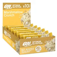 Optimum Nutrition Crunch Protein Bar - 10x65g - Marshmallow