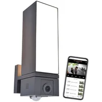 Lutec LED Kameraleuchte CUBA, 17,3W, 2700-6500K, 1000lm, IP44, mit