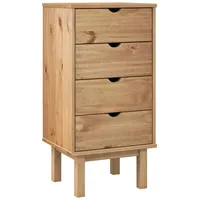 VidaXL Schubladenschrank OTTA 46x39,5x90 cm Massivholz