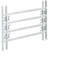 Relaxdays Fenstergitter Einbruchschutz, ausziehbar, für außen, Stahl, 600 x