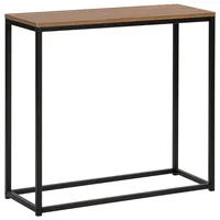 Beliani Konsolentisch DELANO Braun Schwarz