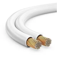 MANAX MANAX® 50m Zwillingslitze 2x 0,75mm2 weiß Kabel 2-adrig
