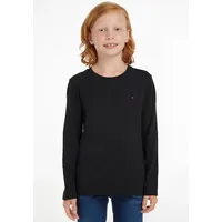 Tommy Hilfiger Basic Knit Langarm-T-Shirt Grey Heather 8 Jahre