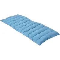 Homescapes Bankauflage, blau 100% Baumwolle