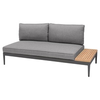 Outdoor Edge outdoor Gartenlounge Sitzbank TOPAZ, Grau - Aluminiumgestell