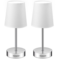 Monzana Tischlampe Lumière 2er-Set Weiß 32x13x13cm