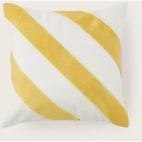 Tom Tailor Zierkissenhülle, Gelb, Textil, 45x45 cm, Wohntextilien, Bezüge,
