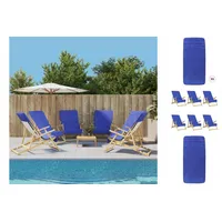 VidaXL Strandtücher 6 Stk. Königsblau 60x135 cm Stoff 400