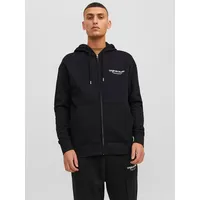 JACK & JONES Erbro Reißverschlusspullover Black M