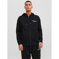 JACK & JONES Erbro Reißverschlusspullover Black L