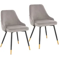 Svita Alice 2er Set Esszimmerstühle Polsterstuhl Stuhl mit Rückenlehne