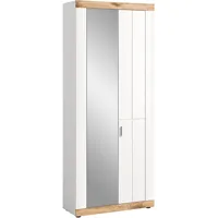 Xonox.home Garderobenschrank Laredo weiß matt - Nox Oak