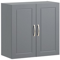 SoBuy Hängeschrank Badschrank mit zwei Türen Küchenschrank Medizinschrank Wandschrank
