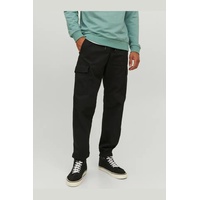 JACK & JONES Kane Noah Cuffed Cargohose Black L