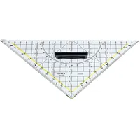 LINEX 2621GH Geometrie-Dreieck mit Griff, Hypotenuse 22,5cm aus Kunststoff,