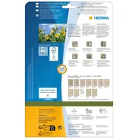 Herma Universaletiketten 70 x 36 mm braun 20 Blatt