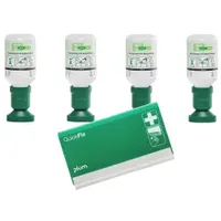 Plum Augenspülung, sterile, NaCl, Set, inkl. Pflasterspender, 4 x