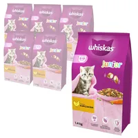 Whiskas Junior 6x1,4 kg: Trockenvollnahrung für Kätzchen mit leckerem