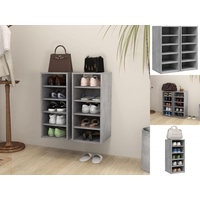 VidaXL Schuhschränke 2 Stk. Betongrau 31,5x35x70 cm Holzwerkstoff