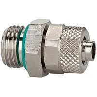 Riegler Gerade Einschraubverschraubung, FKM O-Ring, G1/4 a., Schlauch 6/4