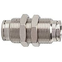 Riegler Gerade Schott-Steckverbindung »metallica«, M16x1,0, Messing vern.