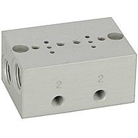 Riegler Reihengrundplatte 2-fach, M5 mehrfarbig