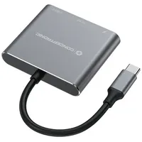 Conceptronic DONN18G 3-in-1 Dockingstation, USB-C 3.0, 100W USB PD