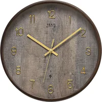 Filius Funk-Wanduhr Quarz Dunkelbraun