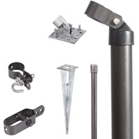 GAH Alberts Alberts Zauneck-Set | Einschlag- Bodenhülsen | zinkphosphatiert