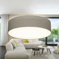 B.K.Licht Deckenlampe 2xE27 rund taupe