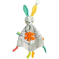 Fehn Schmusetuch »DoBabyDoo, Hase« mit Befestigungsring für Schnuller, bunt