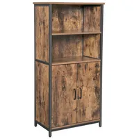 VASAGLE Lagerschrank, 60x35x124.5cm, rustikalbraun