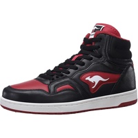 KangaROOS K-Slam Point Mid Sneaker, Jet black rouge