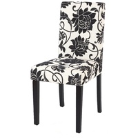 MCW 2er-Set Esszimmerstuhl Stuhl Küchenstuhl Littau Textil, jacquard, dunkle