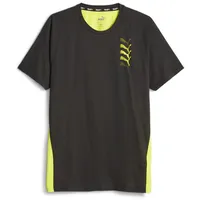 Puma Fit Triblend Ultrabreathe Tee T Shirt, Puma Black-yellow