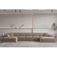 Fun Möbel Wohnlandschaft U-Form CELES PREMIUM XL in Stoff